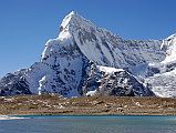 17 Nyanang Ri South And East Faces From Kong Tso Nyanang Ri (7071m) South and East Faces close up from Kong Tso.